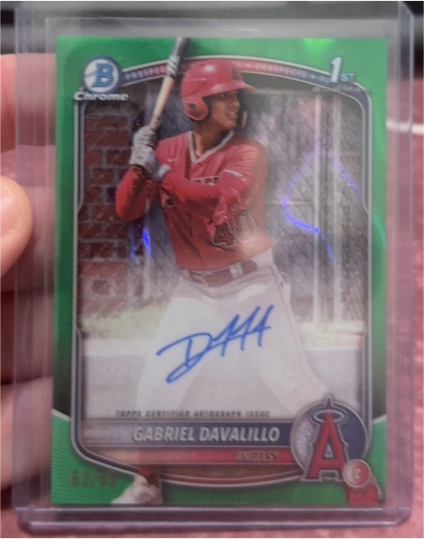 2025 Bowman Chrome #CPA-GD Gabriel Davalillo — front
