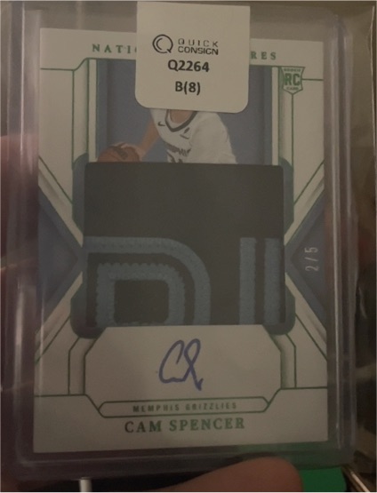 2022 National Treasures #2/5 Cam Spencer — front
