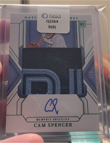 2021 National Treasures #2/5 Cam Spencer — front