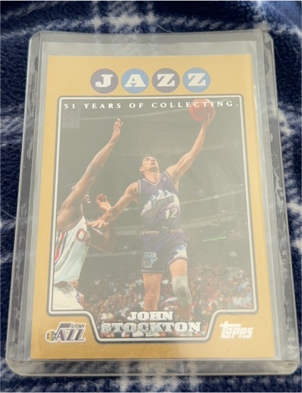 2008-09 Topps #166 John Stockton Utah Jazz — front