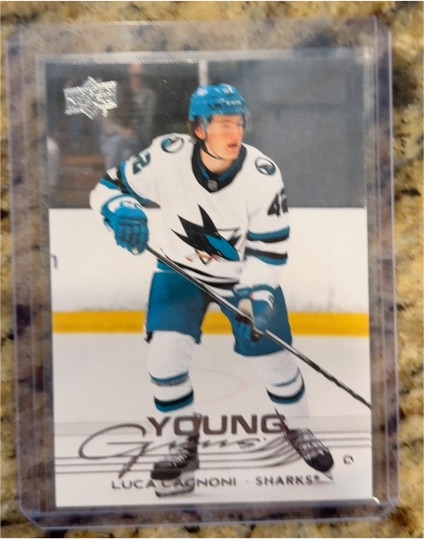 2025-26 Upper Deck Series 1 #213 Luca Cagnoni Young Guns Rookie — front