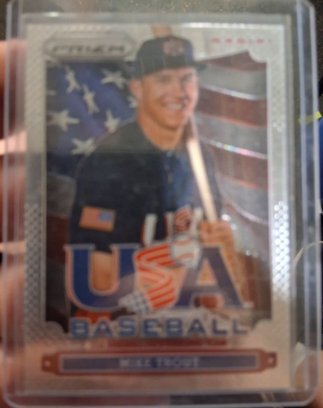 2013 Panini Prizm USA Baseball #USA10 Mike Trout — front
