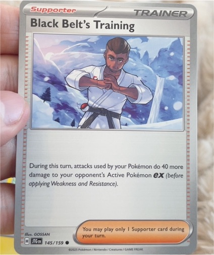 2025 Pokémon SV09: Journey Together #145 Black Belt's Training — front