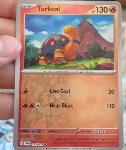2025 Pokémon Journey Together #025 Torkoal — front