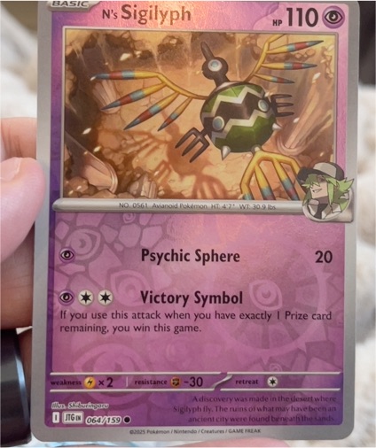 2025 Pokémon Journey Together #064 N's Sigilyph — front