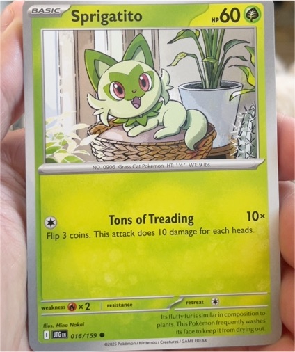 2025 Pokémon SV09: Journey Together #016 Sprigatito — front