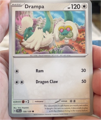 2025 Pokémon SV09: Journey Together #130 Drampa — front