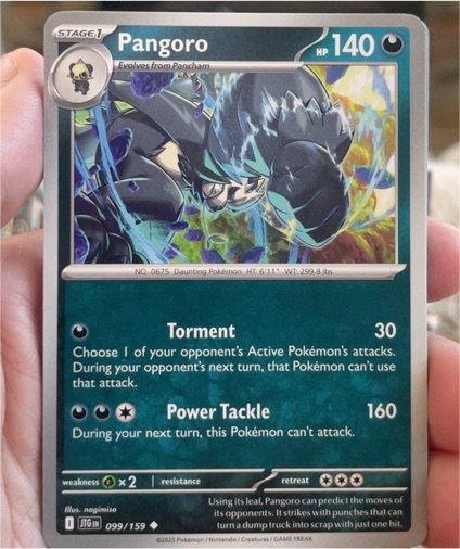 2025 Pokémon SV09: Journey Together #099 Pangoro — front