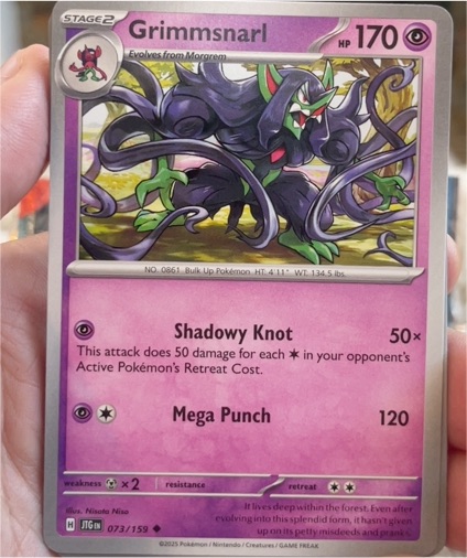 2025 Pokémon SV09: Journey Together #073 Grimmsnarl — front