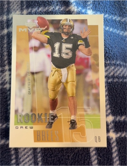 2001 Upper Deck MVP #287 Drew Brees Rookie — front