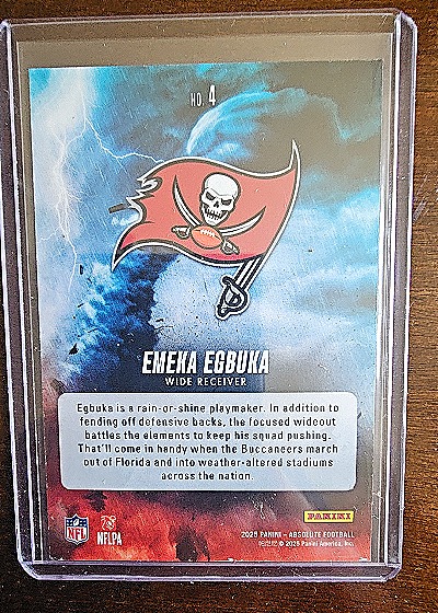 2025 Panini Absolute Football #4 Emeka Egbuka — back