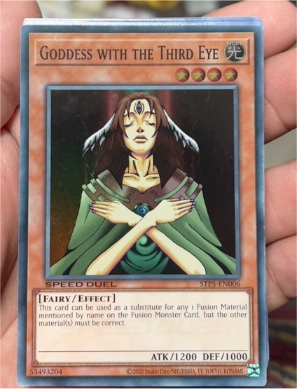 2020 Yu-Gi-Oh! Speed Duel #SGX2-ENA05 Goddess with the Third Eye — front