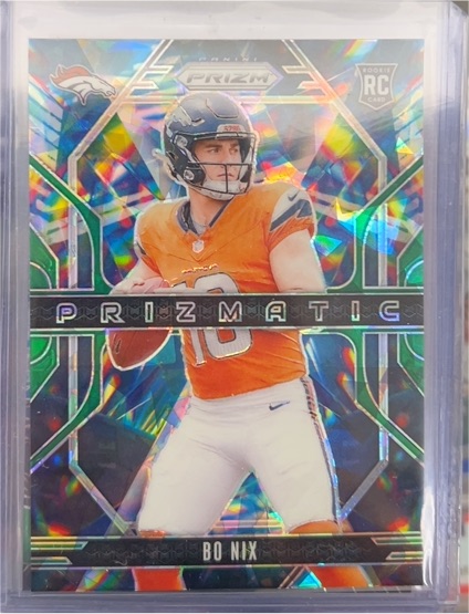 2024 Panini Prizm #11 Bo Nix Prizmatic — front