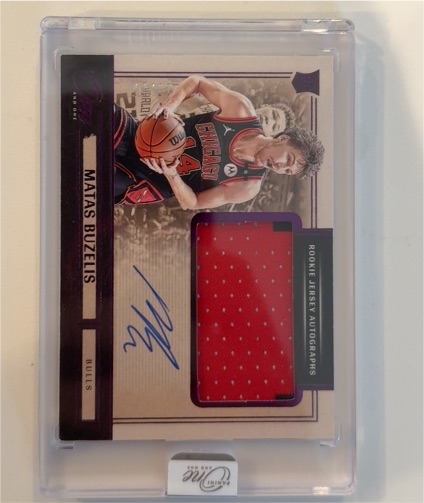 2024-25 Panini One and One #1 Matas Buzelis — front