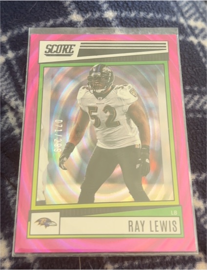 2022 Panini Score #190 Ray Lewis — front
