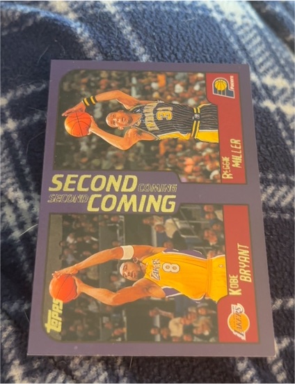2000-01 Topps #292 Kobe Bryant / Reggie Miller Second Coming — front