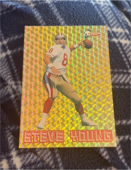 1993 Pacific Silver Prism #20 Steve Young — front