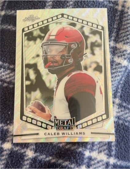2022 Leaf Metal Draft #P-CW1 Caleb Williams — front