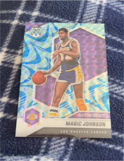 2020-21 Panini Mosaic #288 Magic Johnson All-Time Greats — front