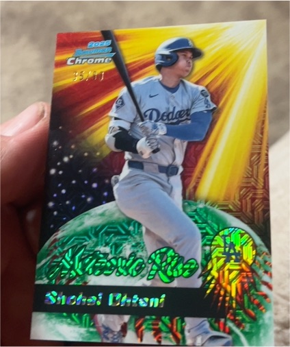 2025 Bowman Chrome Meteoric Rise #MR-12 Shohei Ohtani — front