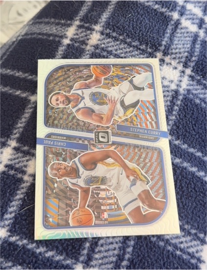 2023-24 Donruss Optic #5 Stephen Curry / Chris Paul Optical Illusions — front