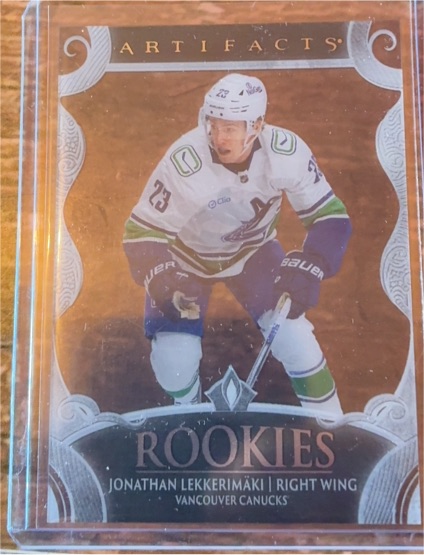 2024-25 Upper Deck Artifacts Rookies Jonathan Lekkerimäki — front