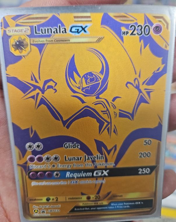 2019 Pokémon SM Black Star Promo #SM103a Lunala GX — front
