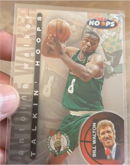 1997-98 Hoops #2 Antoine Walker Talkin' Hoops — front