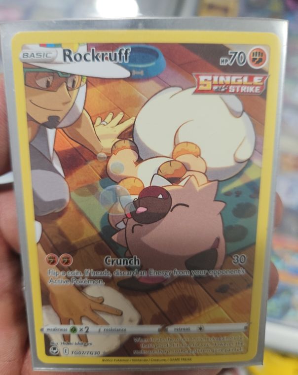 2022 Pokémon Sword & Shield Silver Tempest #TG07 Rockruff — front
