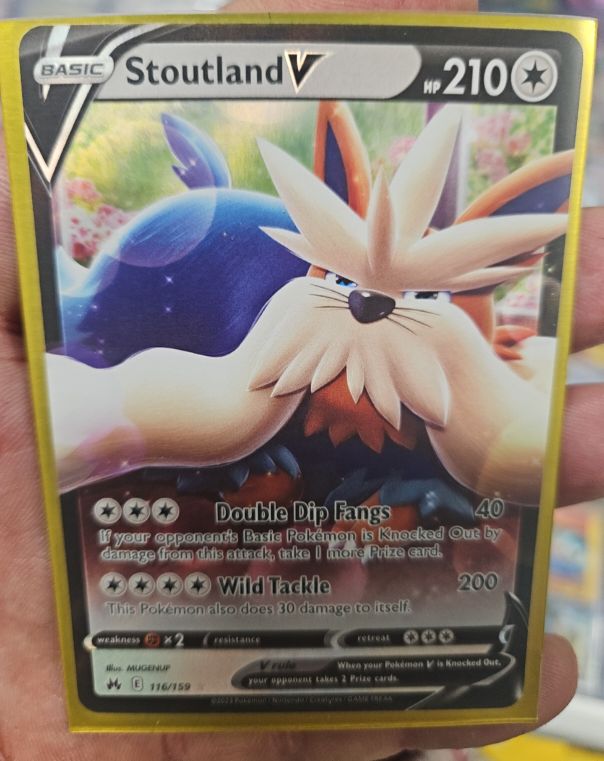 2023 Pokemon TCG Crown Zenith #116 Stoutland V — front