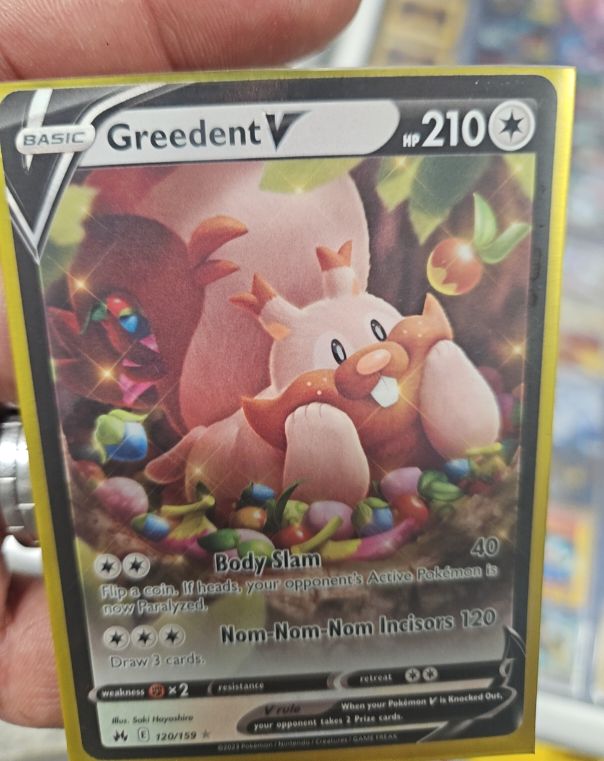 2021 Pokémon Crown Zenith #120 Greedent V — front