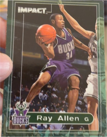 1999-00 SkyBox Impact #140 Ray Allen — front