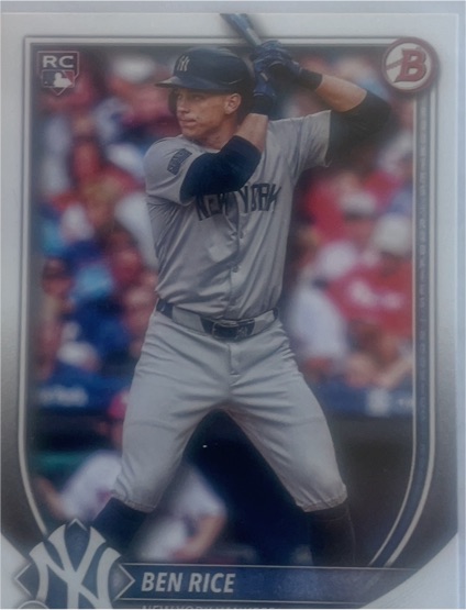 2025 Bowman #85 Ben Rice — front