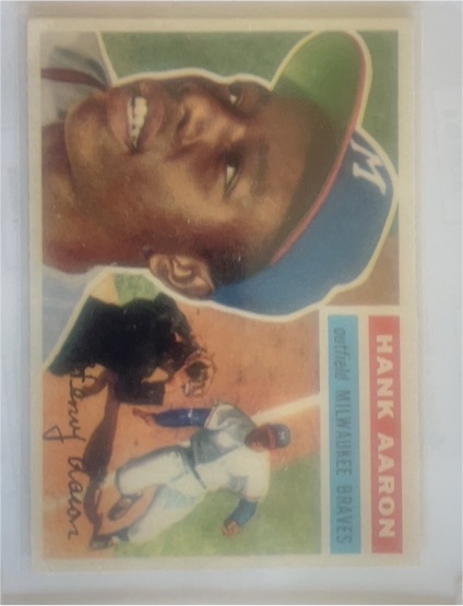 1956 Topps #31 Hank Aaron — front