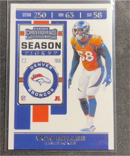 2019 Panini Contenders Season Ticket #47 Von Miller — front