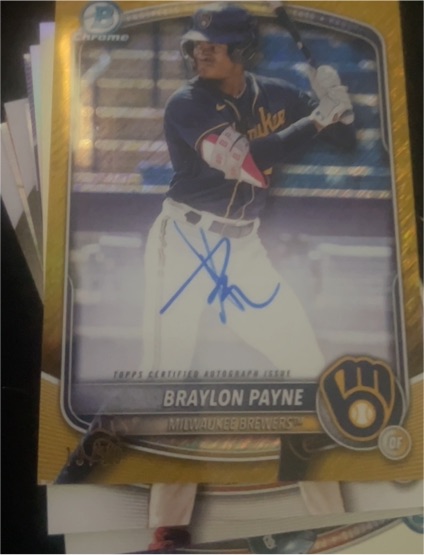 2025 Bowman Chrome #CPA-BP Braylon Payne — front