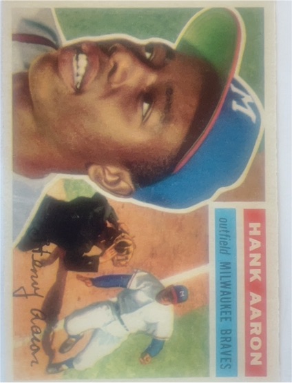 1956 Topps #31 Hank Aaron — front