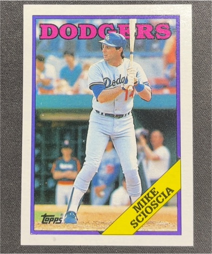 1988 Topps #225 Mike Scioscia — front