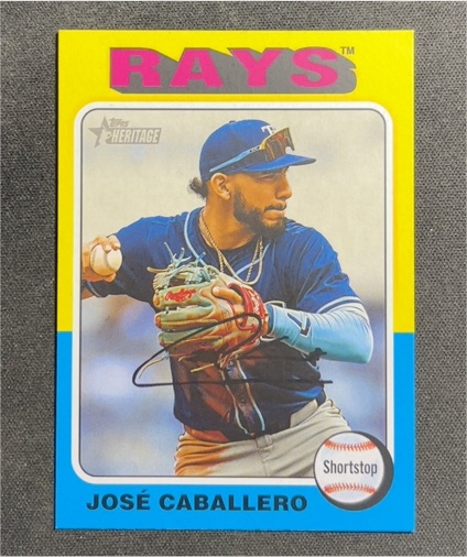 2024 Topps Heritage High Number #646 José Caballero — front