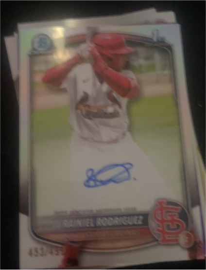 2025 Bowman Chrome #BMA-RRO Rainel Rodriguez — front