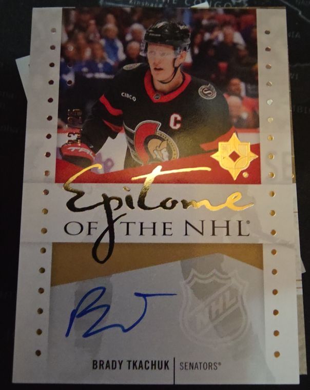 2021 Upper Deck Epitome of the NHL Brady Tkachuk — front