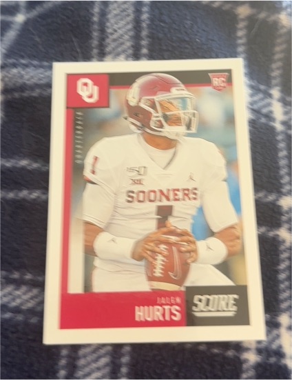 2020 Panini Score #358 Jalen Hurts — front