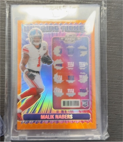 2024 Panini Contenders Optic Winning Ticket #WT-MNS Malik Nabers — front