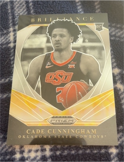 2021 Panini Prizm Draft Picks Brilliance #1 Cade Cunningham — front