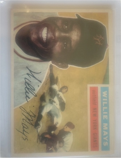 1956 Topps #130 Willie Mays — front