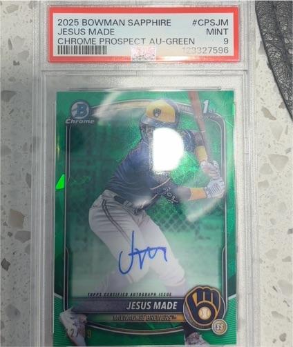 2025 Bowman Sapphire #CPSJM Jesus Made — front