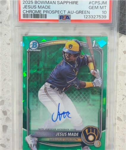 2025 Bowman Sapphire #CPSJM Jesus Made — front