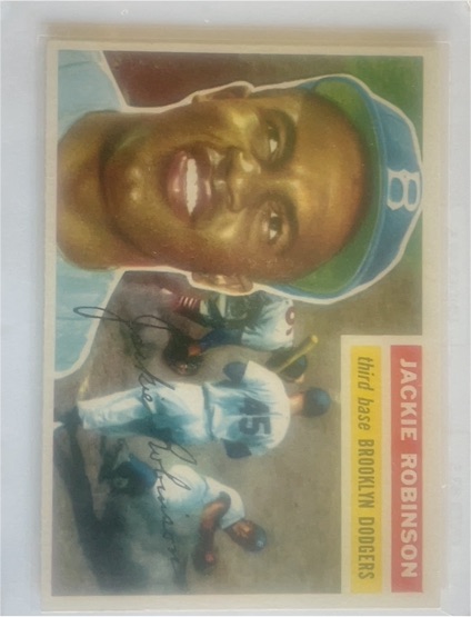1956 Topps #30 Jackie Robinson — front