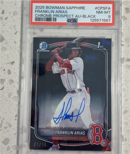 2025 Bowman Sapphire #CPSFA Franklin Arias — front