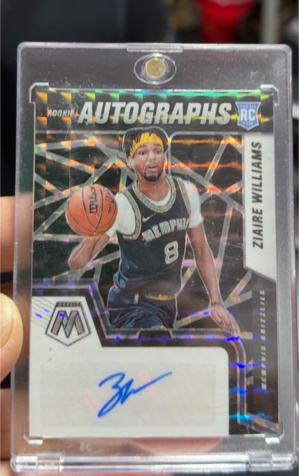 2019-20 Panini Mosaic Rookie Autographs #Ziaire Williams — front